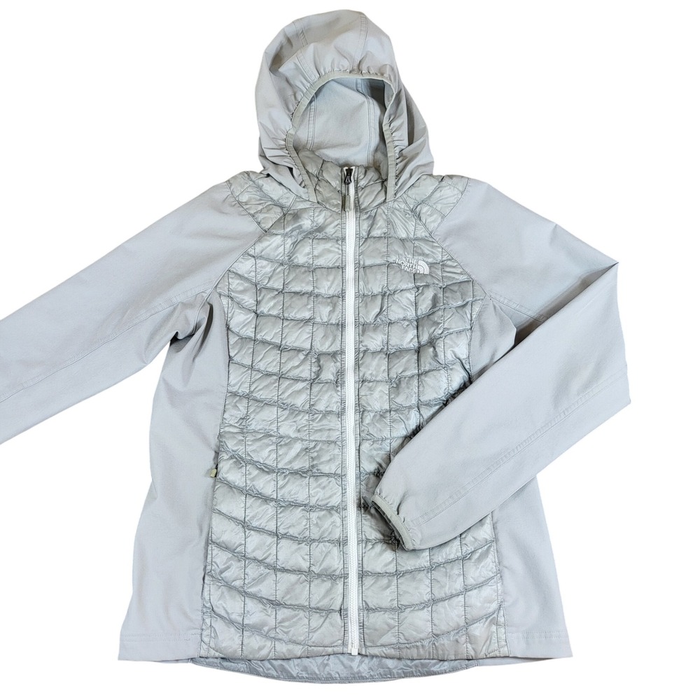 The North Face‎ Thermoball Womens M Medium Insulated Hooded Jacket Gray